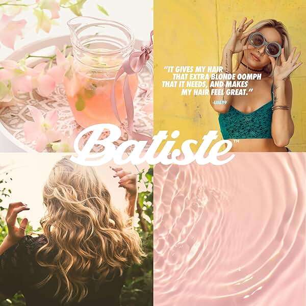 Batiste Dry Shampoo for Blonde Hair, Refresh Hair and Absorb Oil Between Washes, Waterless Shampoo for Added Hair Texture and Body, 5.71 oz - Image 6