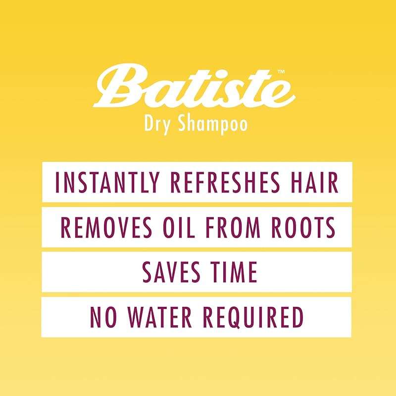 Batiste Dry Shampoo for Blonde Hair, Refresh Hair and Absorb Oil Between Washes, Waterless Shampoo for Added Hair Texture and Body, 5.71 oz - Image 7