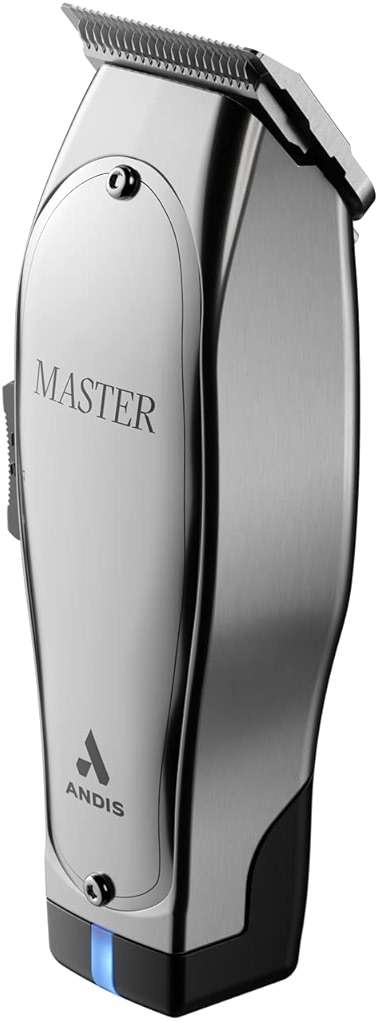 Andis 12660 Professional Master Corded/Cordless Hair Clipper, Adjustable Carbon Steel Blade Hair Clipper for Close Cutting, Silver - Image 9
