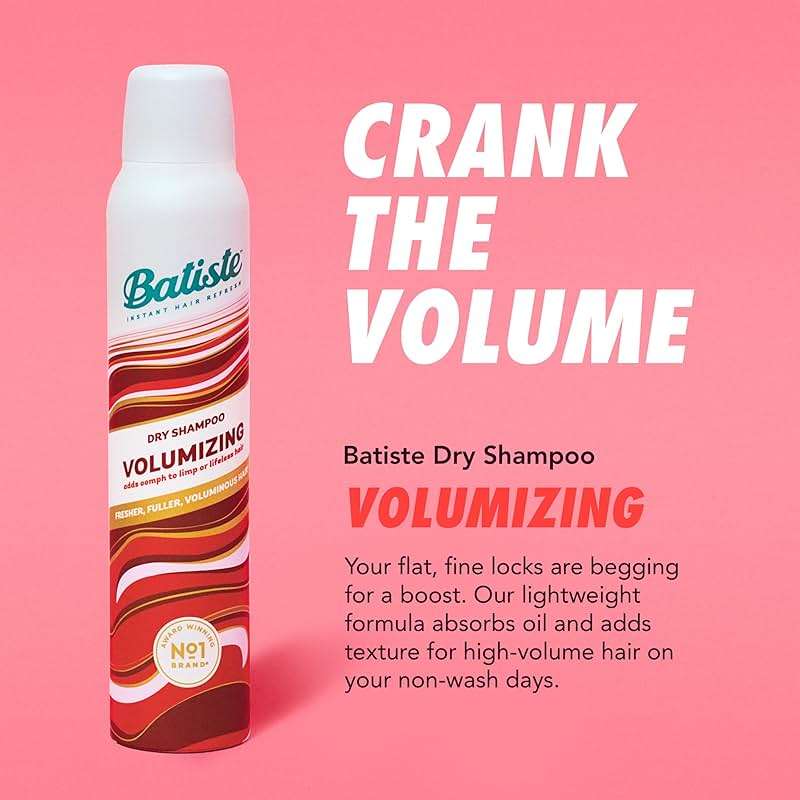 Batiste Dry Shampoo, Volumizing, Refresh Hair and Absorb Oil Between Washes, Waterless Shampoo for Added Hair Texture and Body, 5.71 oz - Image 3