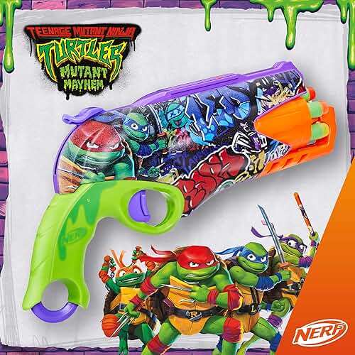 Nerf Teenage Mutant Ninja Turtles Blaster, 10 Elite Darts, Toy Foam Blasters, Ages 8 and Up - Image 3