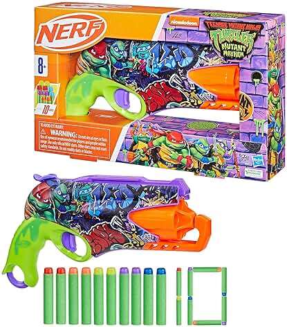 Nerf Teenage Mutant Ninja Turtles Blaster, 10 Elite Darts, Toy Foam Blasters, Ages 8 and Up - Image 12