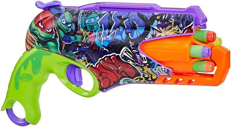 Nerf Teenage Mutant Ninja Turtles Blaster, 10 Elite Darts, Toy Foam Blasters, Ages 8 and Up - Image 4