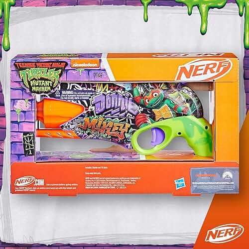 Nerf Teenage Mutant Ninja Turtles Blaster, 10 Elite Darts, Toy Foam Blasters, Ages 8 and Up - Image 8