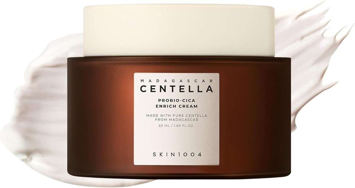 SKIN1004 Probio Cica Enrich Cream 1.69 fl.oz, 50ml, Korean Face Moisturiser, Night Face Cream with Madagascar Centella, Hydrating Moisturizer for Soothing and Strengthening the Skin, Korean Skin Care - Image 1