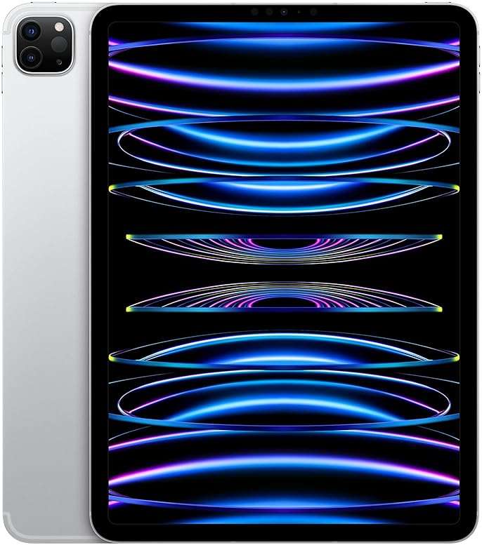 Apple 2022 iPad Pro 11-inch, Wi-Fi + Cellular, 128GB - Silver (Renewed) - Image 1