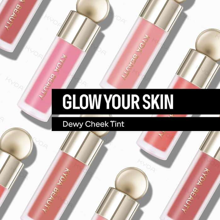 KYDA Liquid Blush, Matte Tinted for Cheeks, Lasting Dewy Cheek, Soft Creamy Blush, Blendable Lightweight, Buildable Matte Coverage, Cool Pink - Image 6