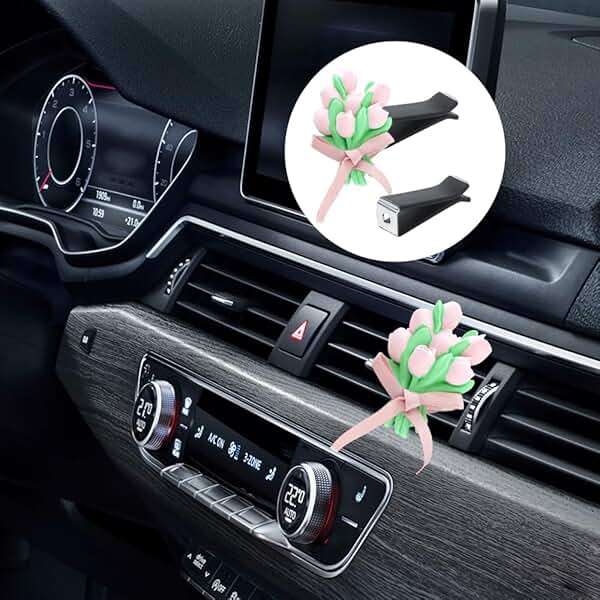 AOCISKA 20 Pieces Square Head Car Vent Clips,Car Auto Air freshener Outlet Clips Car Diffuser Vent Clip,Car Outlet Perfume Clips Auto Air Conditioner Clips, Air Freshener Vent Clips - Image 3