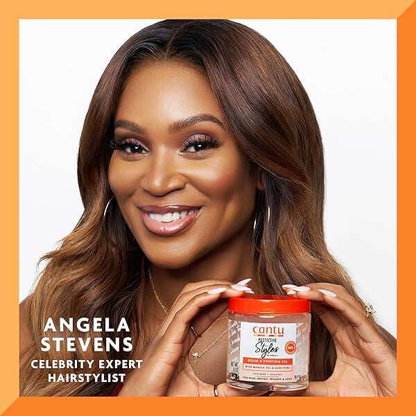 Cantu Protective Styles by Angela Braiding & Twisting Gel with Marula Oil & Aloe Vera, Gel for Natural Hair, 8 Ounce - Image 2
