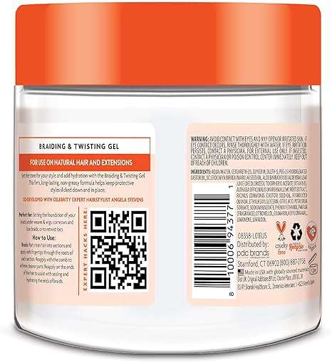 Cantu Protective Styles by Angela Braiding & Twisting Gel with Marula Oil & Aloe Vera, Gel for Natural Hair, 8 Ounce - Image 8