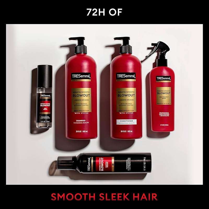 TRESemmé Keratin Smooth Conditioner 4 pack for Frizzy Hair, Formulated with Lamellar-Discipline, 28 Fl Oz - Image 9