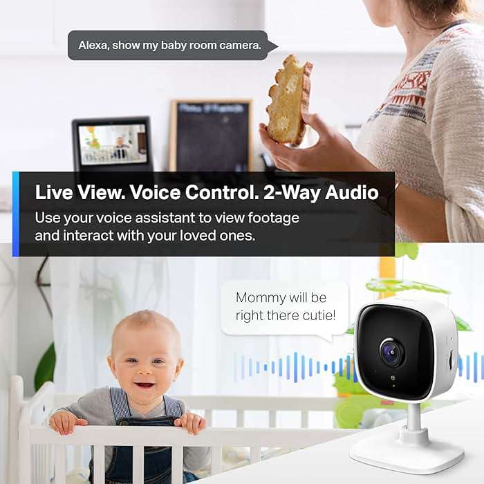 Tapo 2K Indoor Wired Security Camera - Works as a Baby Monitor & Pet Camera, Person/Motion/Baby Cry Detection, 2-Way Audio, Siren, Subscription-Free Local Storage or Optional Cloud, C110P4 (4-Pack) - Image 5