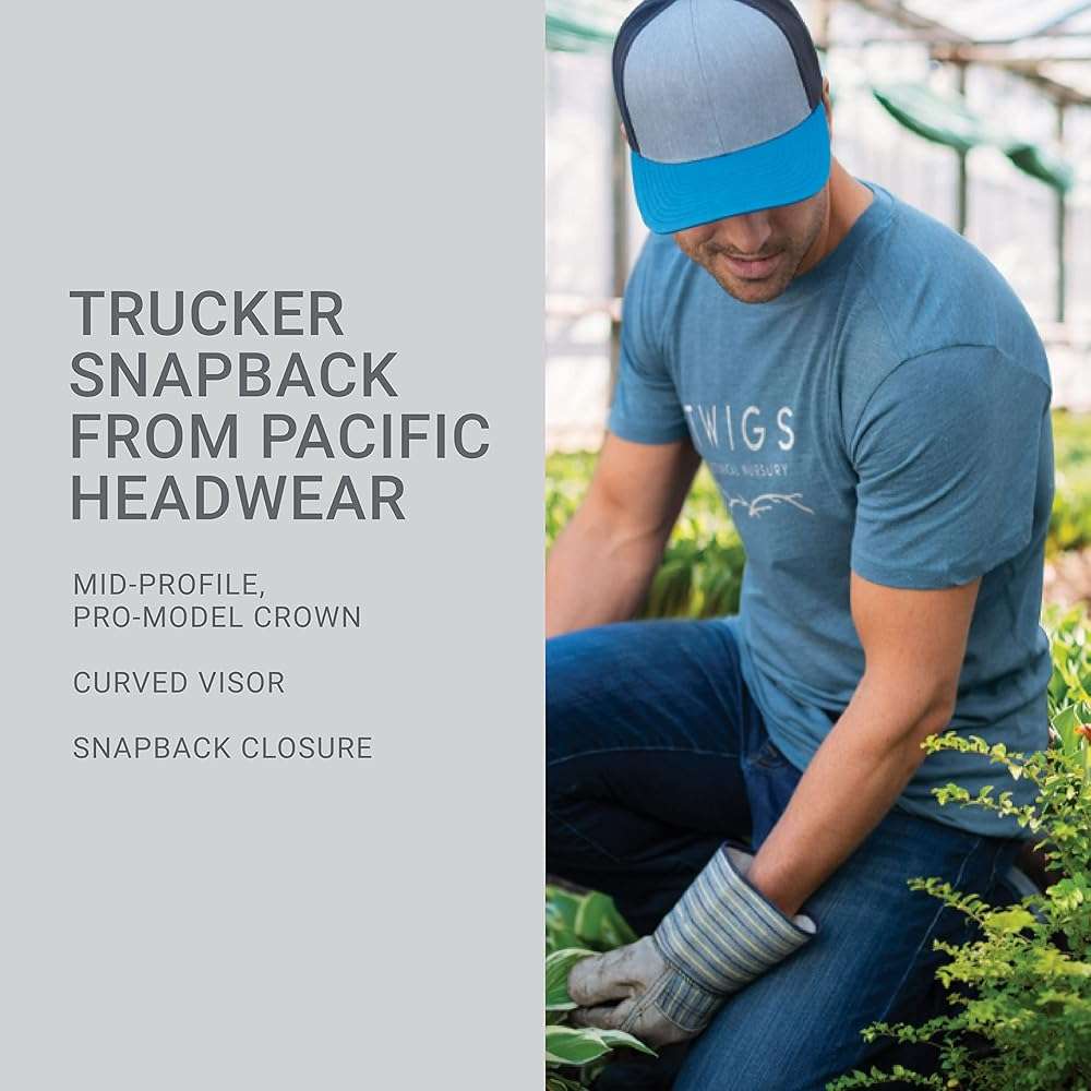 Pacific Headwear Snapback Trucker: Stylish Unisex Cap for All-Day Comfort - Image 6