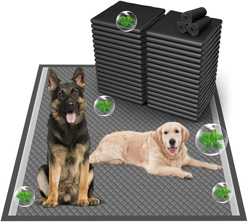 Boscute Charcoal Super Absorbency Puppy Pads, Activated Carbon Odor-Control XXXL 36"x36" Leak-Proof Pet Training Pee Pads, Disposable Potty Pads for Dogs Cats, Rabbits - Image 1