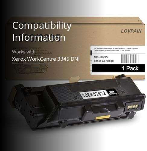 Phaser 3330 Black High Capacity Toner Cartridge 106R03622 (1-Pack) - Compatible Toner Cartridge Replacement for Xerox Phaser 3330 WorkCentre 3345 3335 Printer - Image 3