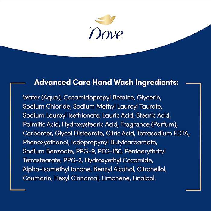 Dove Advanced Care Hand Wash Deep Moisture 4 Count for Soft, Smooth Skin, More Moisturizers than the Leading Ordinary Hand Soap, 12 oz - Image 8