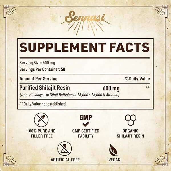 Shilajit Pure Himalayan Organic Shilajit Resin - 600mg Maximum Potency Natural Organic Shilajit Resin with 85+ Trace Minerals & Fulvic Acid for Energy, Immune Support, 30 Grams (1 Pack) - Image 2