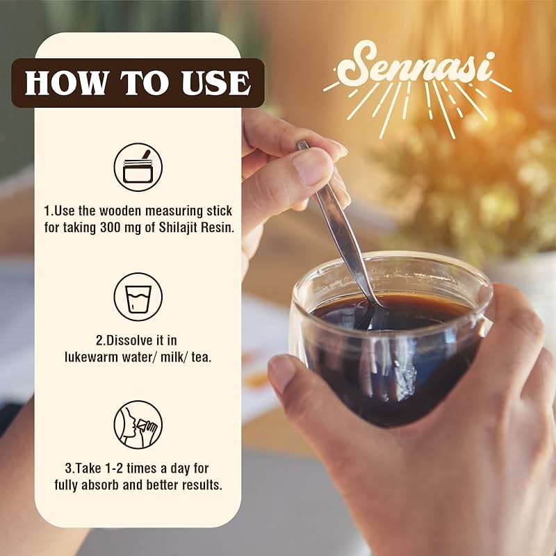 Shilajit Pure Himalayan Organic Shilajit Resin - 600mg Maximum Potency Natural Organic Shilajit Resin with 85+ Trace Minerals & Fulvic Acid for Energy, Immune Support, 30 Grams (1 Pack) - Image 6