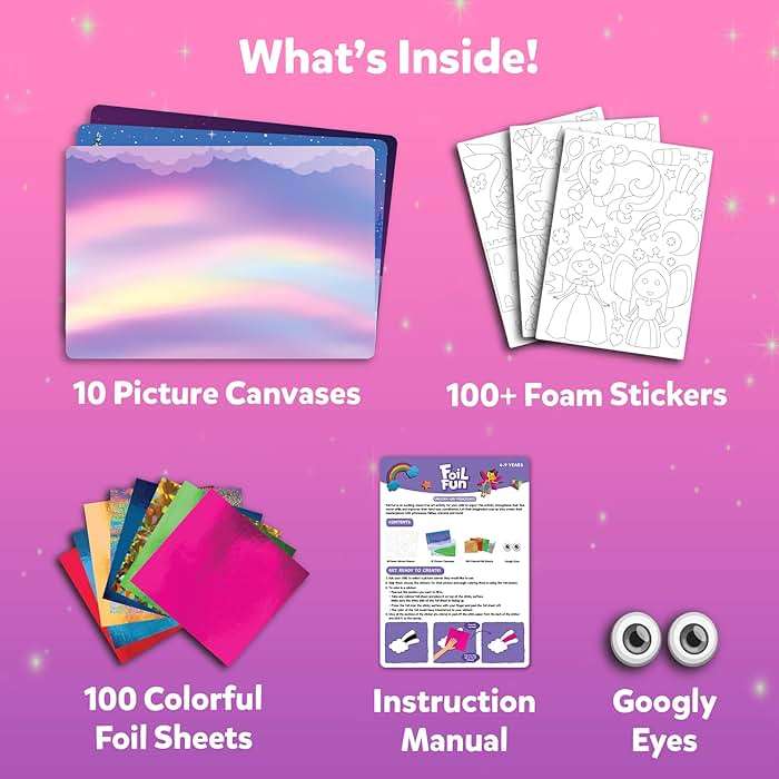 Skillmatics Foil Fun - Unicorns & Princesses, No Mess Art & Craft Kit for Kids, Craft Kits & Supplies, DIY Creative Activity, Travel Toys, Screen-Free Entertainment, Gifts for Ages 4, 5, 6, 7, 8, 9 - Image 3