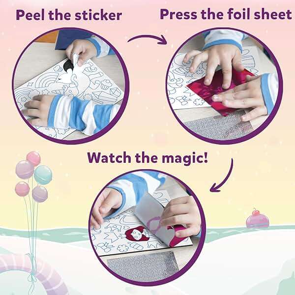 Skillmatics Foil Fun - Unicorns & Princesses, No Mess Art & Craft Kit for Kids, Craft Kits & Supplies, DIY Creative Activity, Travel Toys, Screen-Free Entertainment, Gifts for Ages 4, 5, 6, 7, 8, 9 - Image 5