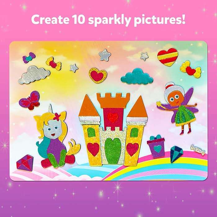 Skillmatics Foil Fun - Unicorns & Princesses, No Mess Art & Craft Kit for Kids, Craft Kits & Supplies, DIY Creative Activity, Travel Toys, Screen-Free Entertainment, Gifts for Ages 4, 5, 6, 7, 8, 9 - Image 6