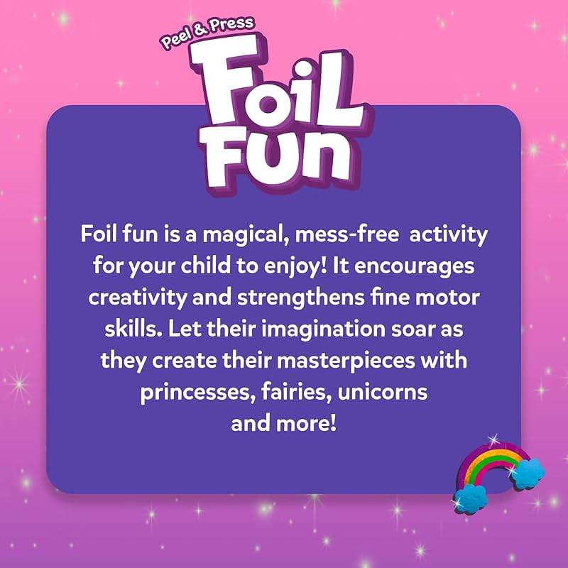 Skillmatics Foil Fun - Unicorns & Princesses, No Mess Art & Craft Kit for Kids, Craft Kits & Supplies, DIY Creative Activity, Travel Toys, Screen-Free Entertainment, Gifts for Ages 4, 5, 6, 7, 8, 9 - Image 8