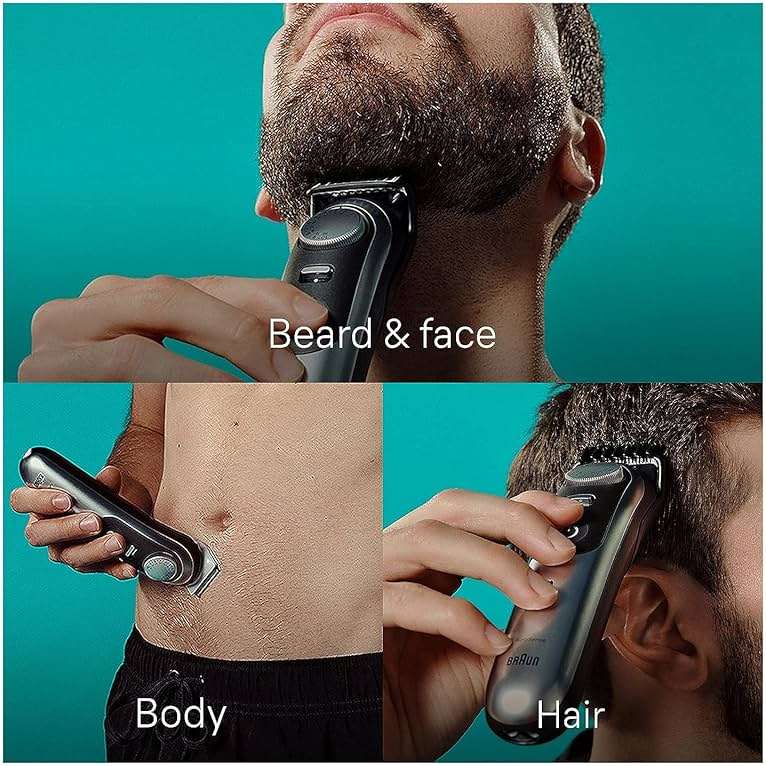 Braun Series 9 All-in-One Multi Grooming Kit for Men, 13-in-1 Beard Trimmer, Body Groomer, Hair Clipper and Manscaping for Face & Body, 9440 - Image 4