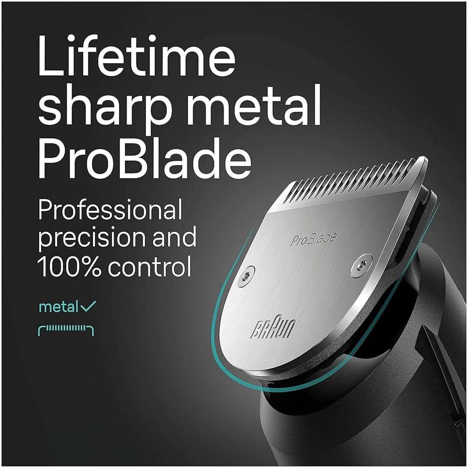 Braun Series 9 All-in-One Multi Grooming Kit for Men, 13-in-1 Beard Trimmer, Body Groomer, Hair Clipper and Manscaping for Face & Body, 9440 - Image 7