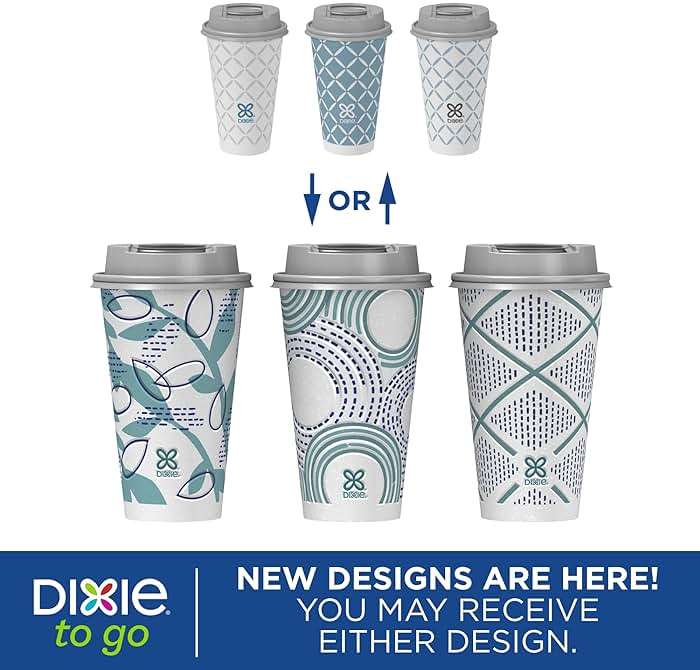 Dixie To Go Paper Coffee Cups With Lids, 16 oz, 108 Count (6 packs of 18 cups), Disposable Insulated Paper Cups for On-The-Go Hot or Cold Beverages - Image 4