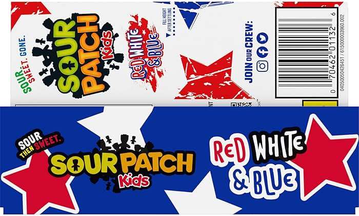 SOUR PATCH KIDS Red, White & Blue Soft & Chewy Candy, Bulk Candy, 12-3.08 oz Boxes - Image 11