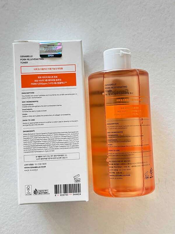 Genabelle PDRN Rejuvenating Toner - Deep Hydration & Skin Barrier Support with PDRN, Panthenol, Hyaluronic Acid - Soft & Glowing Skin - Glass Skin - 10.14 fl.oz/300ml - Image 8