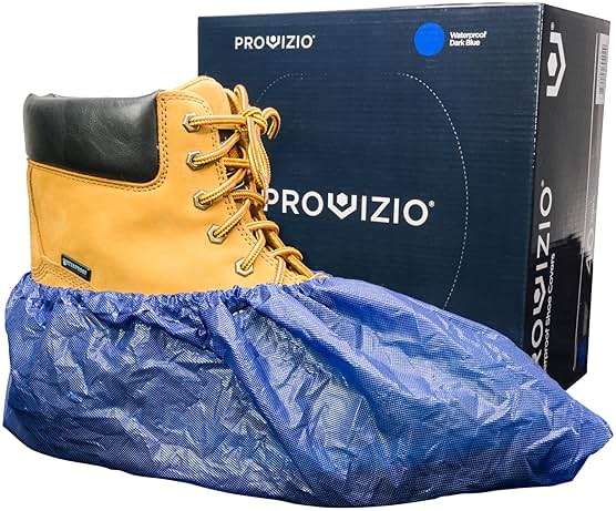 Provizio Supply Waterproof Shoe Covers Disposable Non Slip Extra Large Boot Cover - (40 Pairs) - Image 1