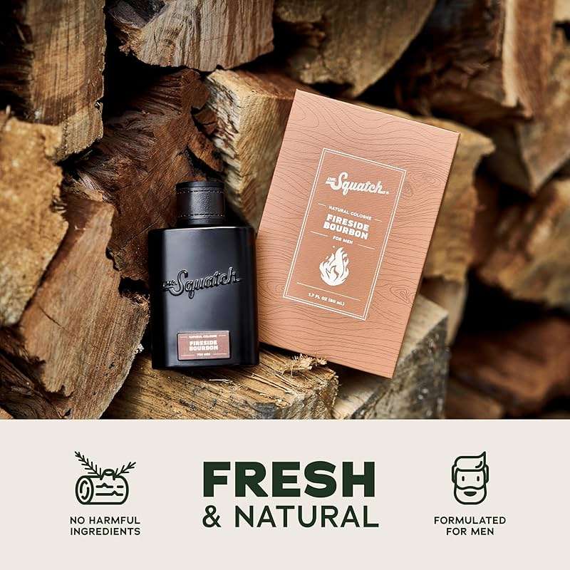 Dr. Squatch Natural Cologne for Men - Scent-Lock Technology and Sustainably-Sourced Ingredients - Fireside Bourbon Cologne (1.7 fl oz) - Image 4
