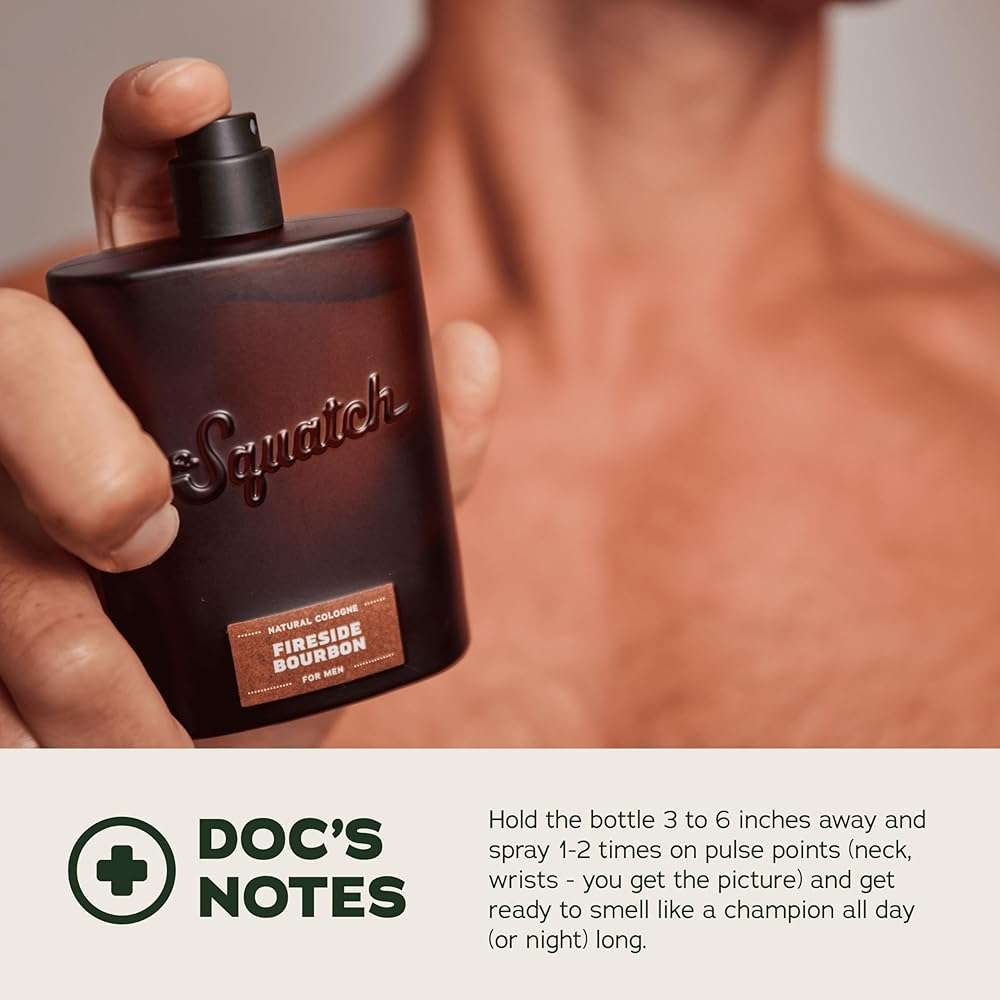 Dr. Squatch Natural Cologne for Men - Scent-Lock Technology and Sustainably-Sourced Ingredients - Fireside Bourbon Cologne (1.7 fl oz) - Image 5