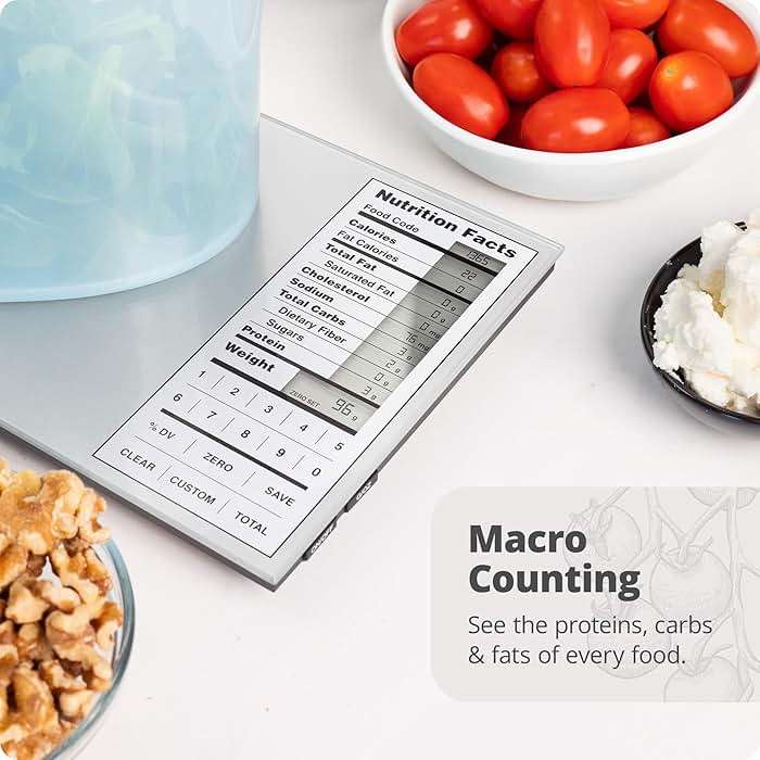 Greater Goods Nutrition Food Scale for Meal Planning and Portion Control with Food Code Booklet & App (Non-Connected, Non-Backlit Model) - Image 2
