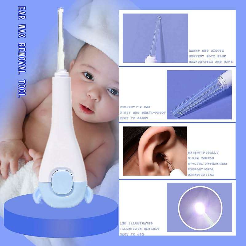 ZELINYE Baby Care Kits,Baby Grooming Kit,10 in 1 Newborn Essentials Must Haves,Baby Nail Clippers Baby Brush Baby Comb Earpick Nose Cleaning Tool Baby Nail File Nursing Baby Kit （Blue） - Image 3