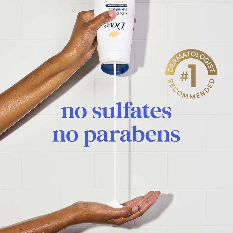 Dove Body Wash with Pump 3 Count Deep Moisture for 24hr Lotion-Soft Skin Moisture Moisturizing Skin Cleanser with No Sulfates No Parabens - Image 5