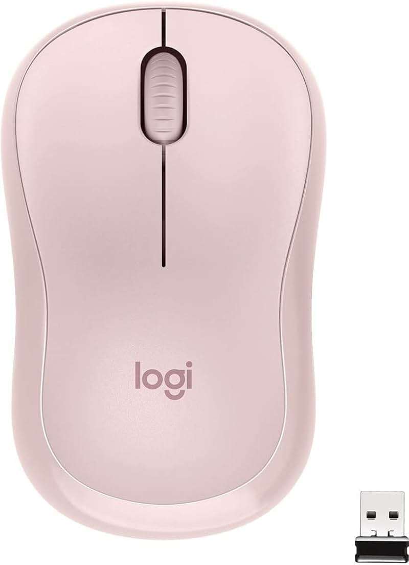 Logitech M220 Silent Wireless Mouse, 2.4 GHz with USB Receiver, 1000 DPI Optical Tracking, 18-Month Battery, Ambidextrous, Compatible with PC, Mac, Laptop - Rose (Renewed) - Image 1