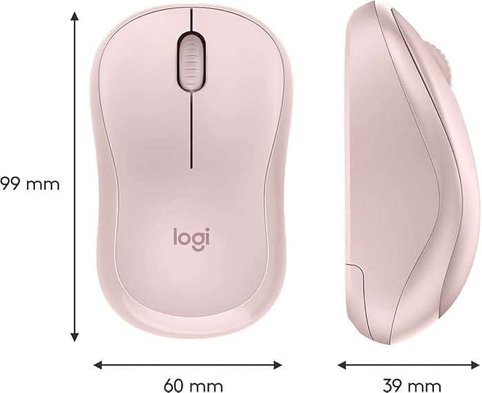 Logitech M220 Silent Wireless Mouse, 2.4 GHz with USB Receiver, 1000 DPI Optical Tracking, 18-Month Battery, Ambidextrous, Compatible with PC, Mac, Laptop - Rose (Renewed) - Image 7