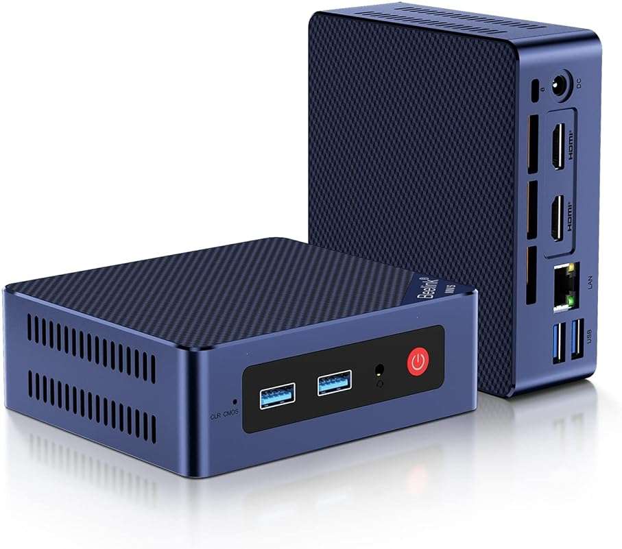 Beelink Mini S12 Pro Mini PC, Intel 12th Gen N100 (4C/4T, up to 3.4GHz), 16GB DDR4, 500GB SSD, Desktop Computer Support Dual HDMI 4K@60Hz, WiFi 6, BT5.2, NAS, Low Power - Image 1