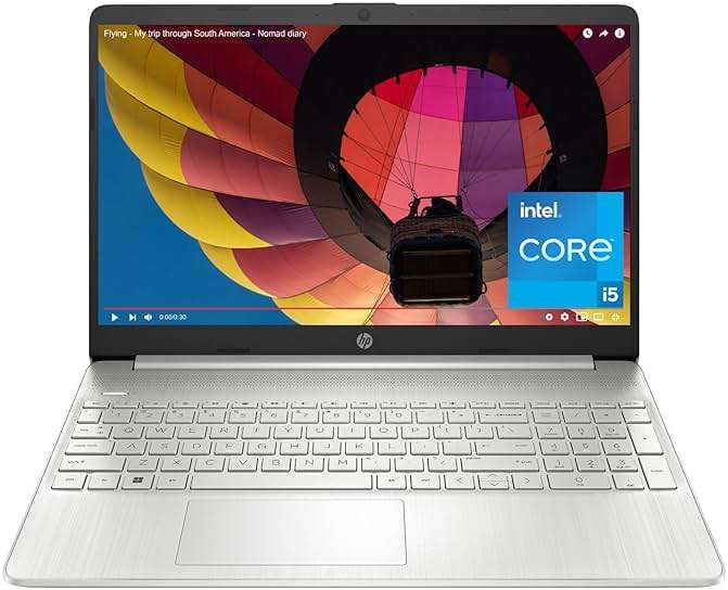 HP 15 inch Laptop, FHD Display, 12th Generation Intel Core i5-1235U, 16 GB RAM, 512 GB SSD, Intel Iris Xe Graphics, Windows 11 Home, 15-dy5399nr (2023) - Image 1