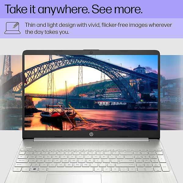 HP 15 inch Laptop, FHD Display, 12th Generation Intel Core i5-1235U, 16 GB RAM, 512 GB SSD, Intel Iris Xe Graphics, Windows 11 Home, 15-dy5399nr (2023) - Image 4