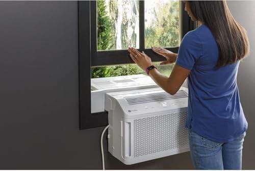 GE Profile ClearView Inverter Window Air Conditioner Unit, 12,200 BTU, Energy Efficient Cooling up to 550 sq ft., Ultra Quiet, SMART Home Capable, Includes Remote, White - Image 2