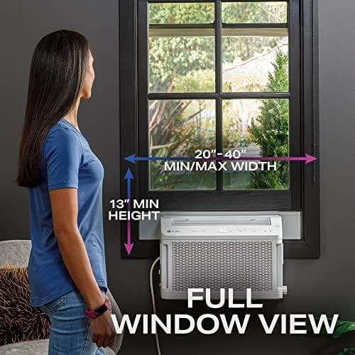 GE Profile ClearView Inverter Window Air Conditioner Unit, 12,200 BTU, Energy Efficient Cooling up to 550 sq ft., Ultra Quiet, SMART Home Capable, Includes Remote, White - Image 3