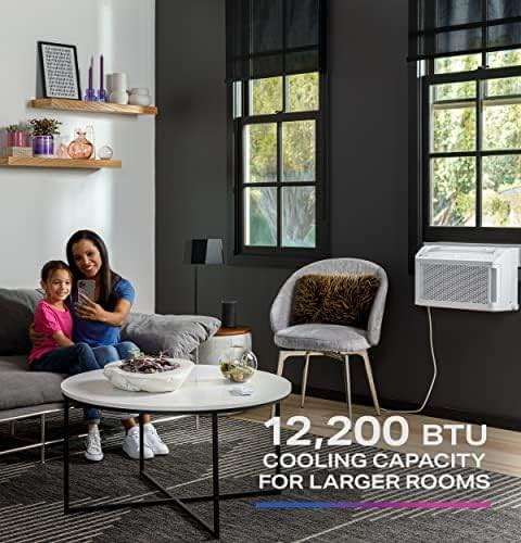 GE Profile ClearView Inverter Window Air Conditioner Unit, 12,200 BTU, Energy Efficient Cooling up to 550 sq ft., Ultra Quiet, SMART Home Capable, Includes Remote, White - Image 7