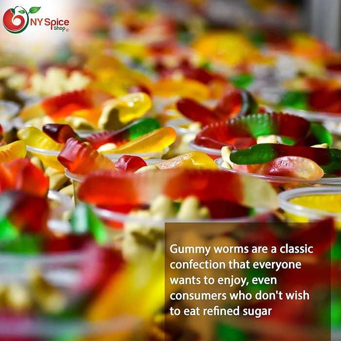 NY Spice Shop Sugar Free Gummy Worms Candy - 1 Pound Edible Gummies Worm for Parties & Celebration Decorations - Fun Bulk Gummy Worms for Treat Bags, Candy Buffets, Birthdays & Festive Gatherings - Image 3