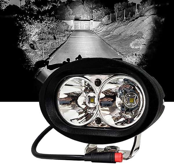 OZ-USA E-bike White LED Headlight High Output 6000K Compatible with Vamoose Mammoth Rad Power Bikes RadMini RadRover RadExpand RadRunner - Image 2