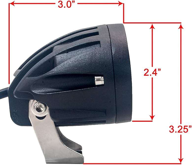 OZ-USA E-bike White LED Headlight High Output 6000K Compatible with Vamoose Mammoth Rad Power Bikes RadMini RadRover RadExpand RadRunner - Image 5