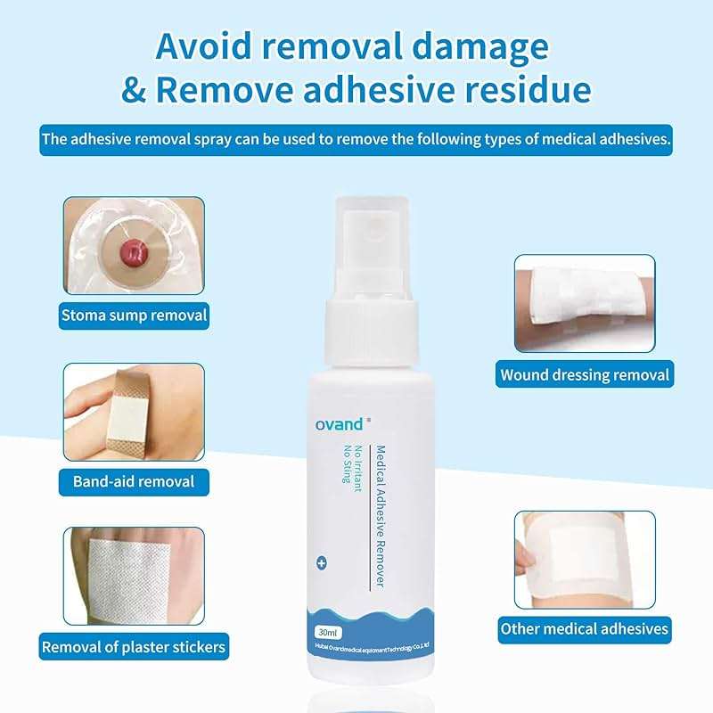 2oz Medical Adhesive Remover,Adhesive Remover Spray for Around Stomas and Wounds, Sting Free, Alcohol Free - Image 3