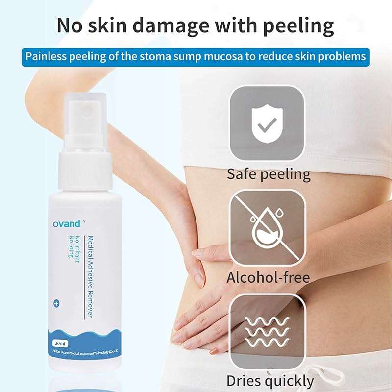 2oz Medical Adhesive Remover,Adhesive Remover Spray for Around Stomas and Wounds, Sting Free, Alcohol Free - Image 4